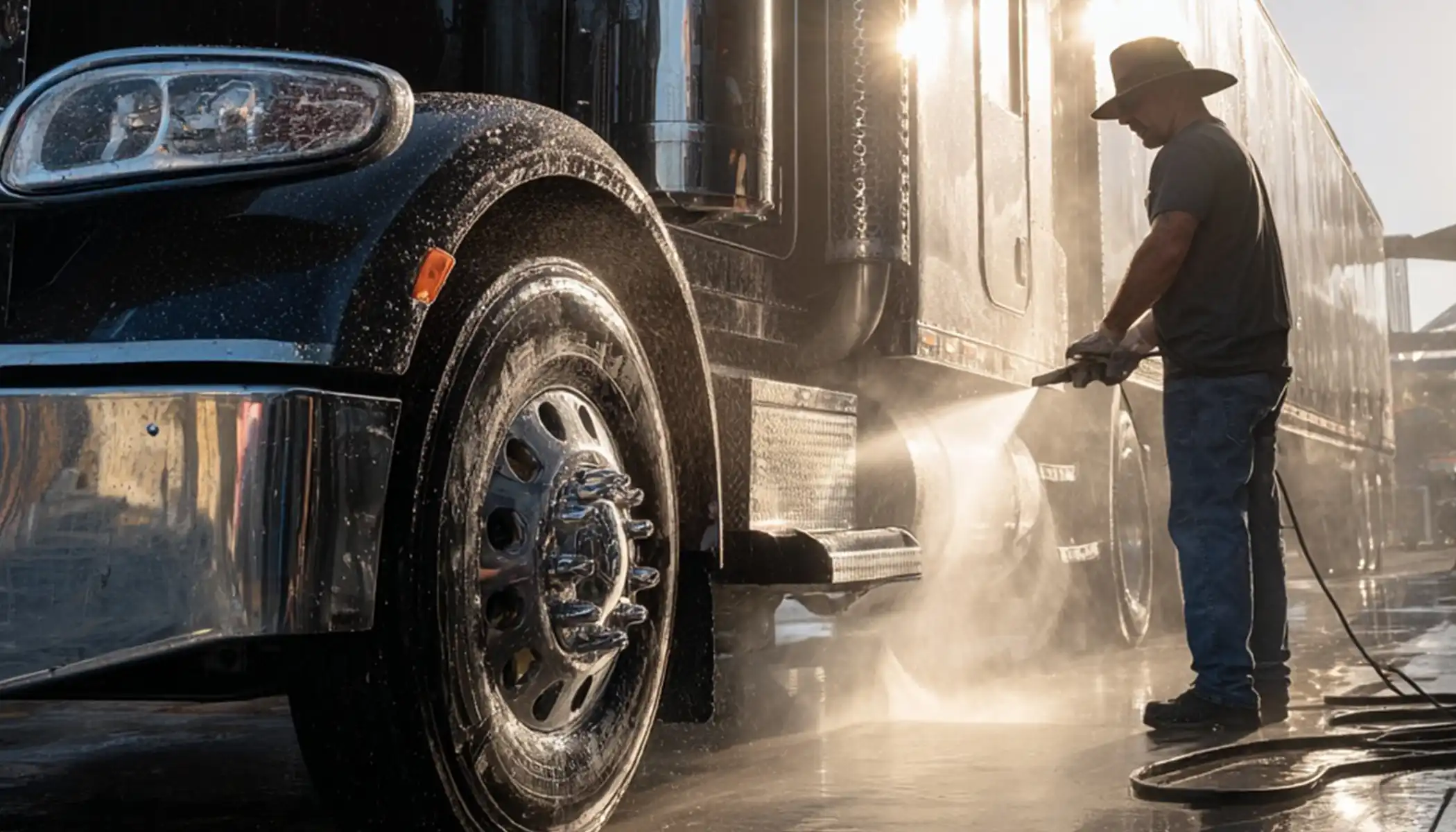 Mobile RV washing on-site